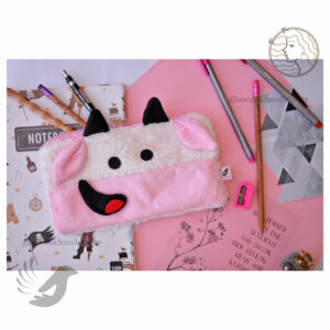 جامدادی و کیف لوازم شخصی فانتزی عروسکی طرح گاو بازیگوش